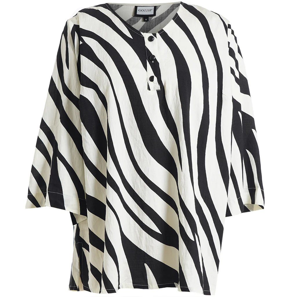 GoJudy - Mønstret Bluse - Image 4