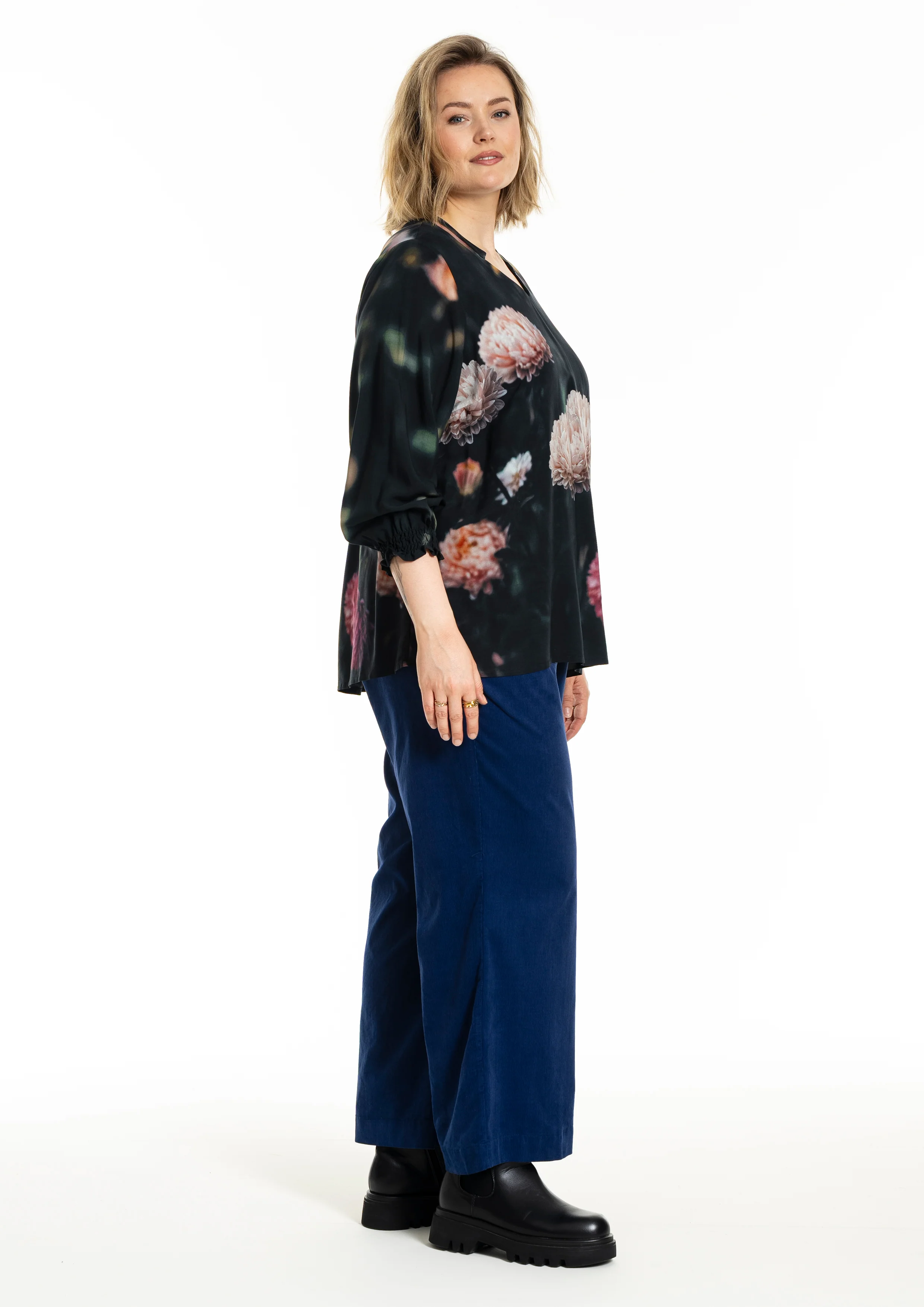 GoKetty - Bluse Med Store Blomster - Image 6