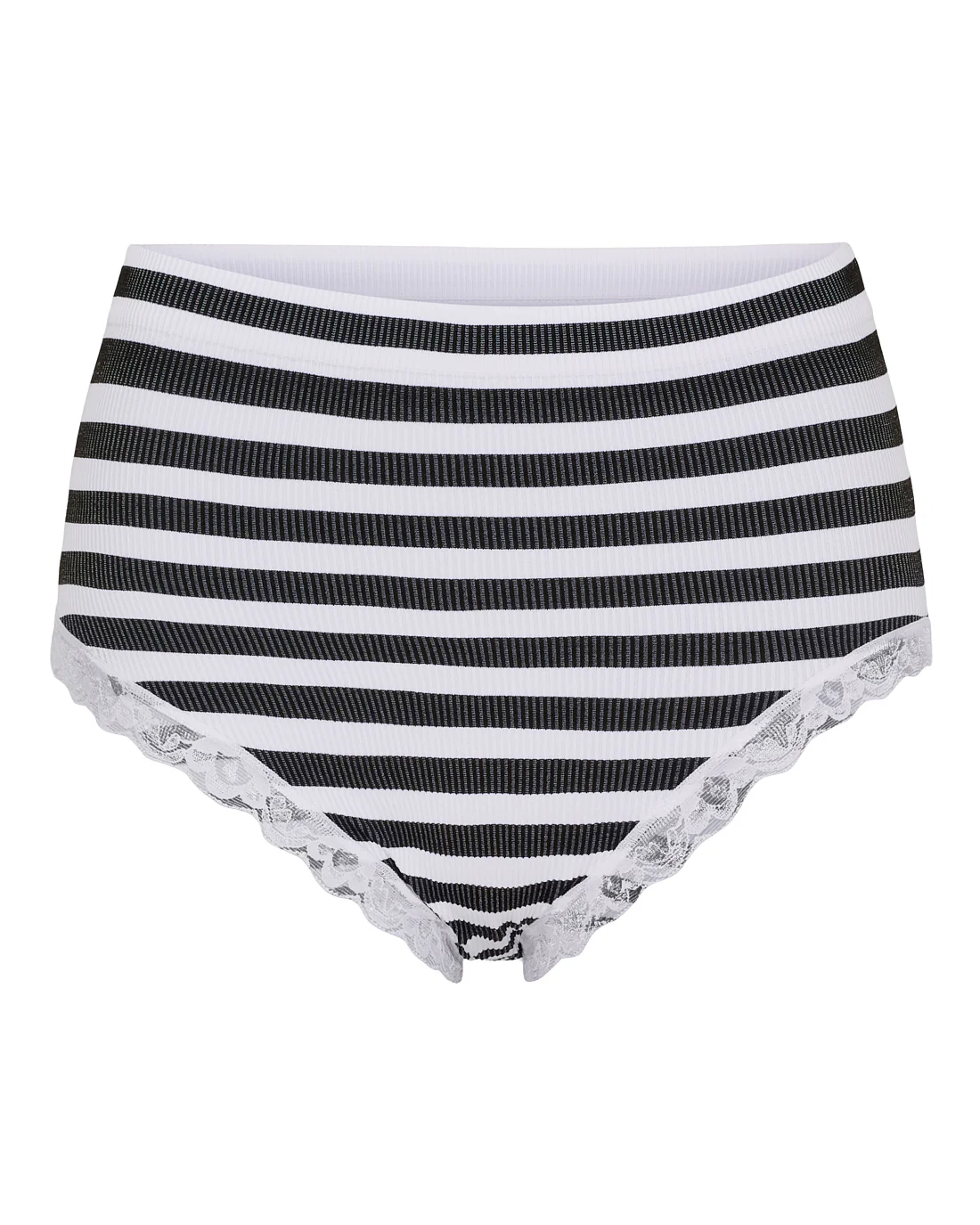TsISA - Stripe dark rib midi panties lace - Image 2
