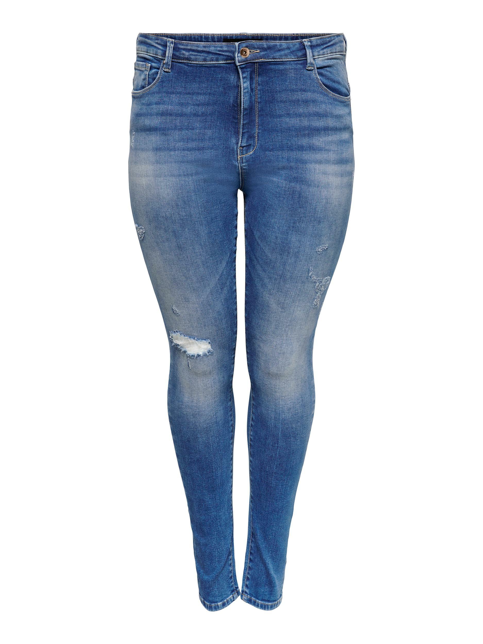 Jeans med høj talje og destroydetaljer fra Carmakoma - Image 3