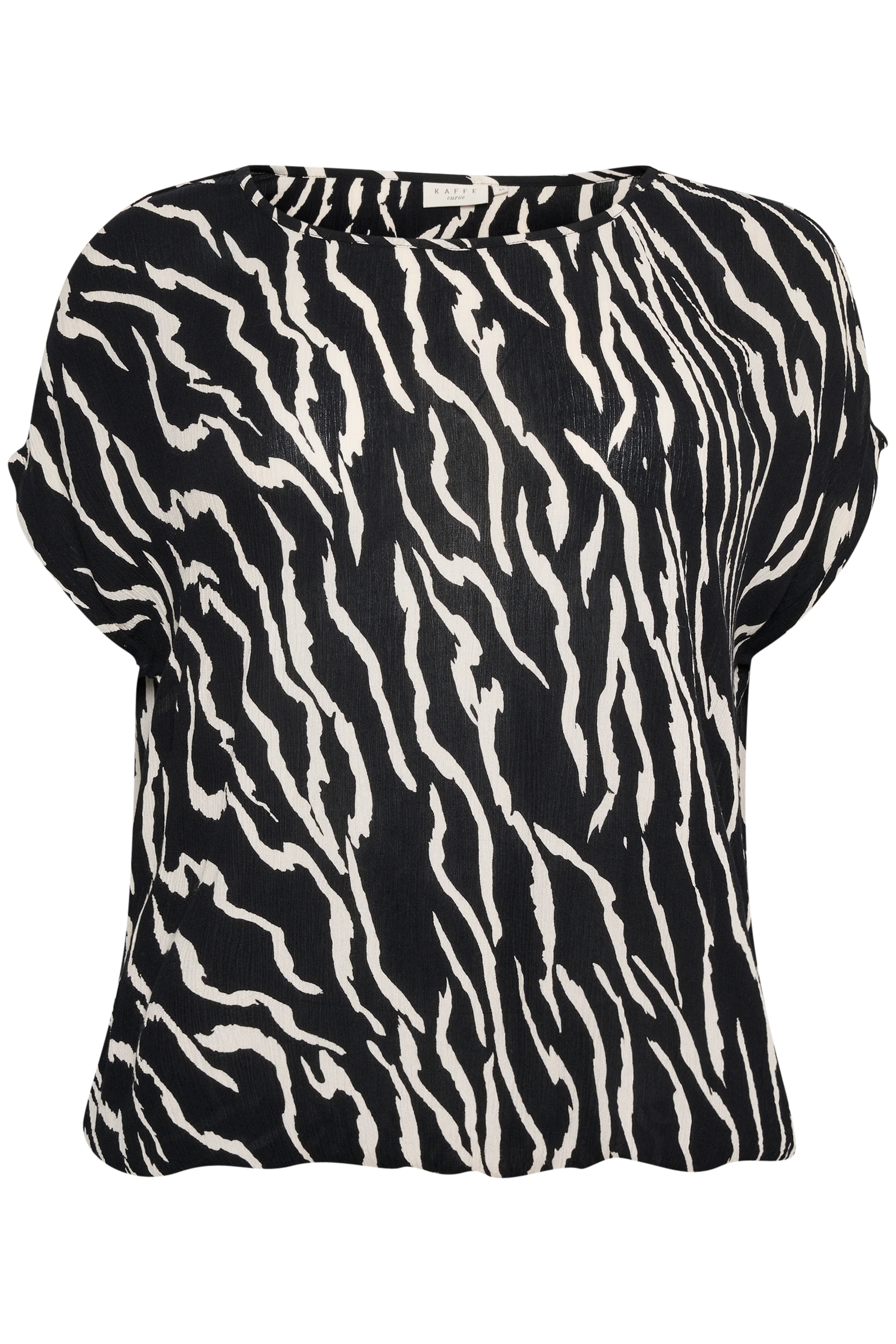 KCami - Printet bluse med Elastikkant - Image 25