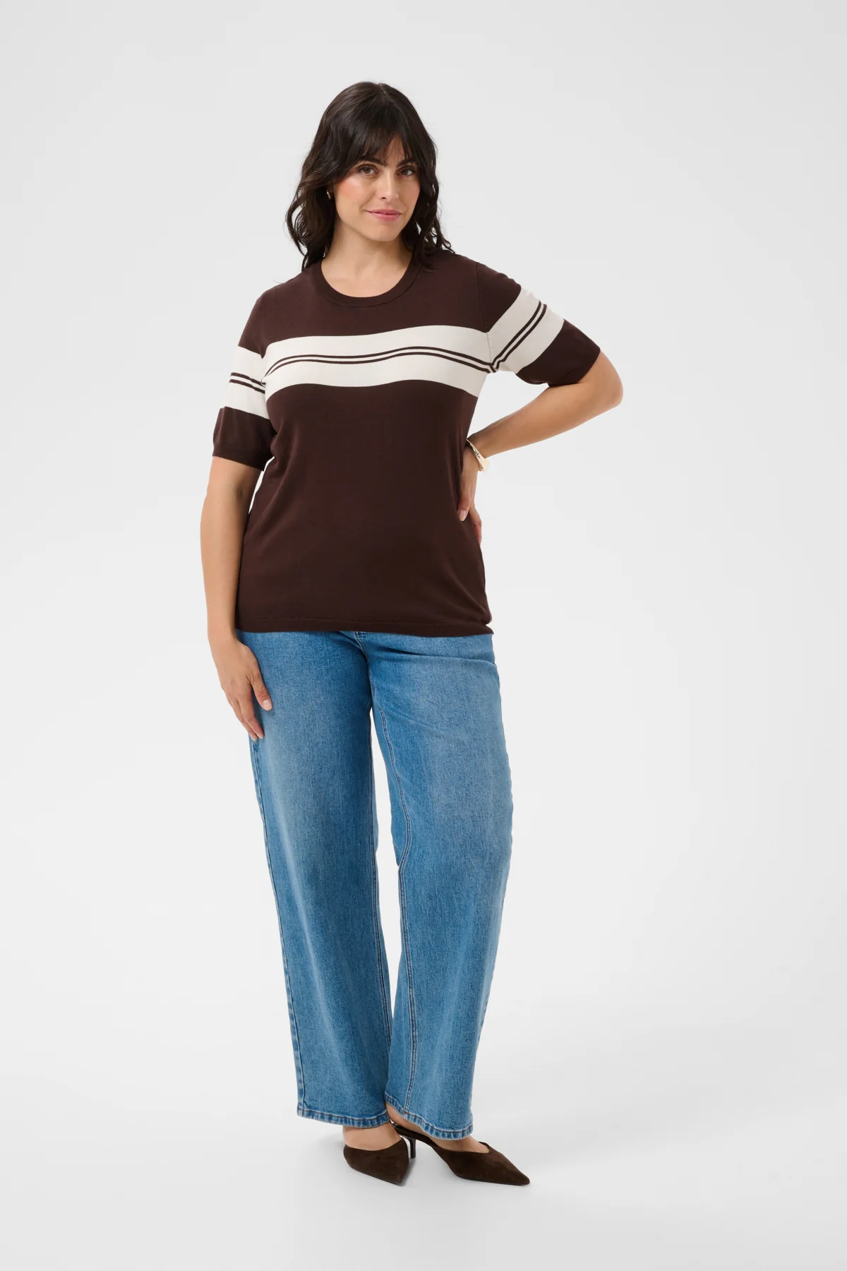 KClizzy - Stribet Strikbluse - Image 9