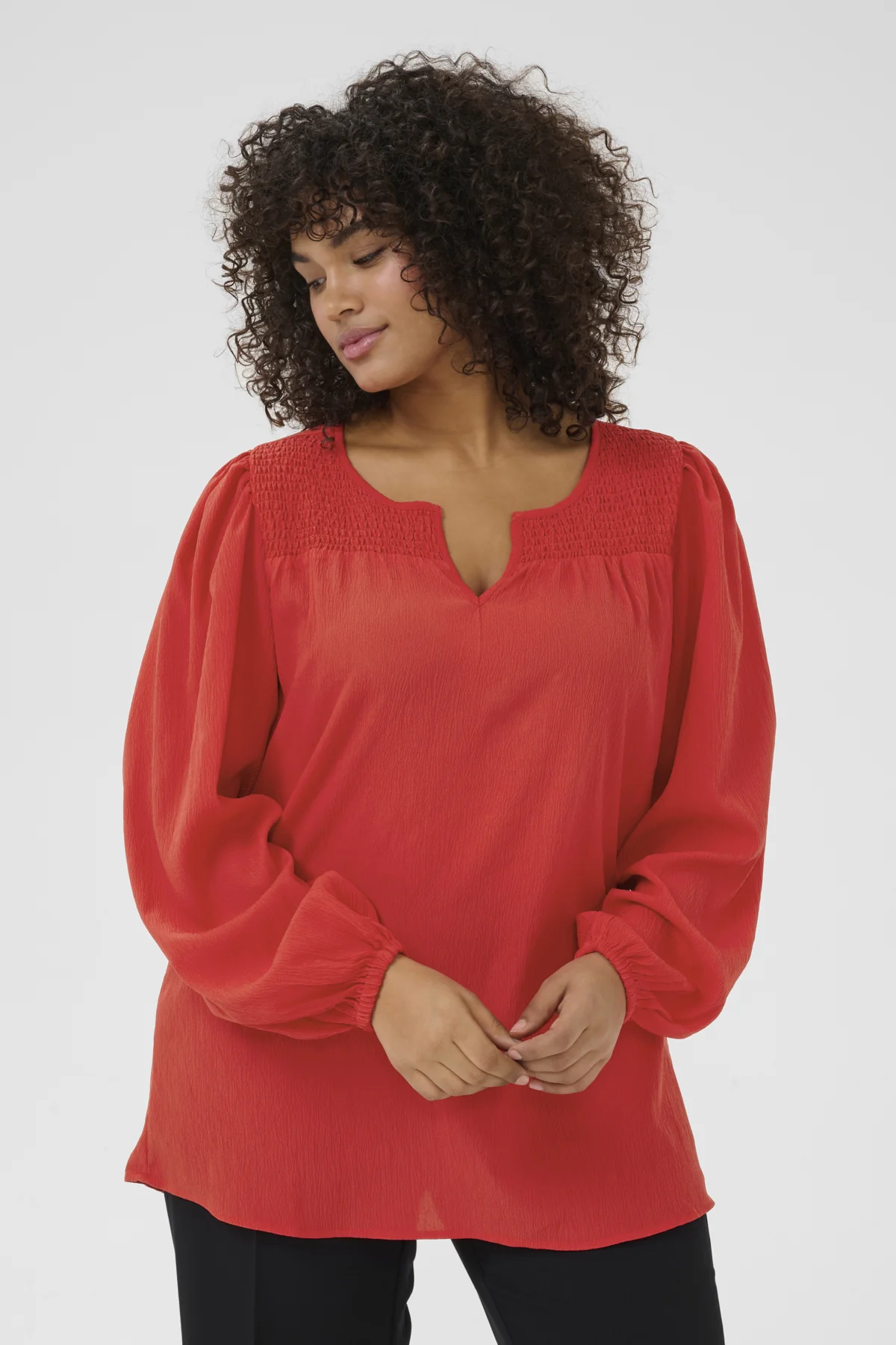 KClunda - Bluse med Smock - Image 2