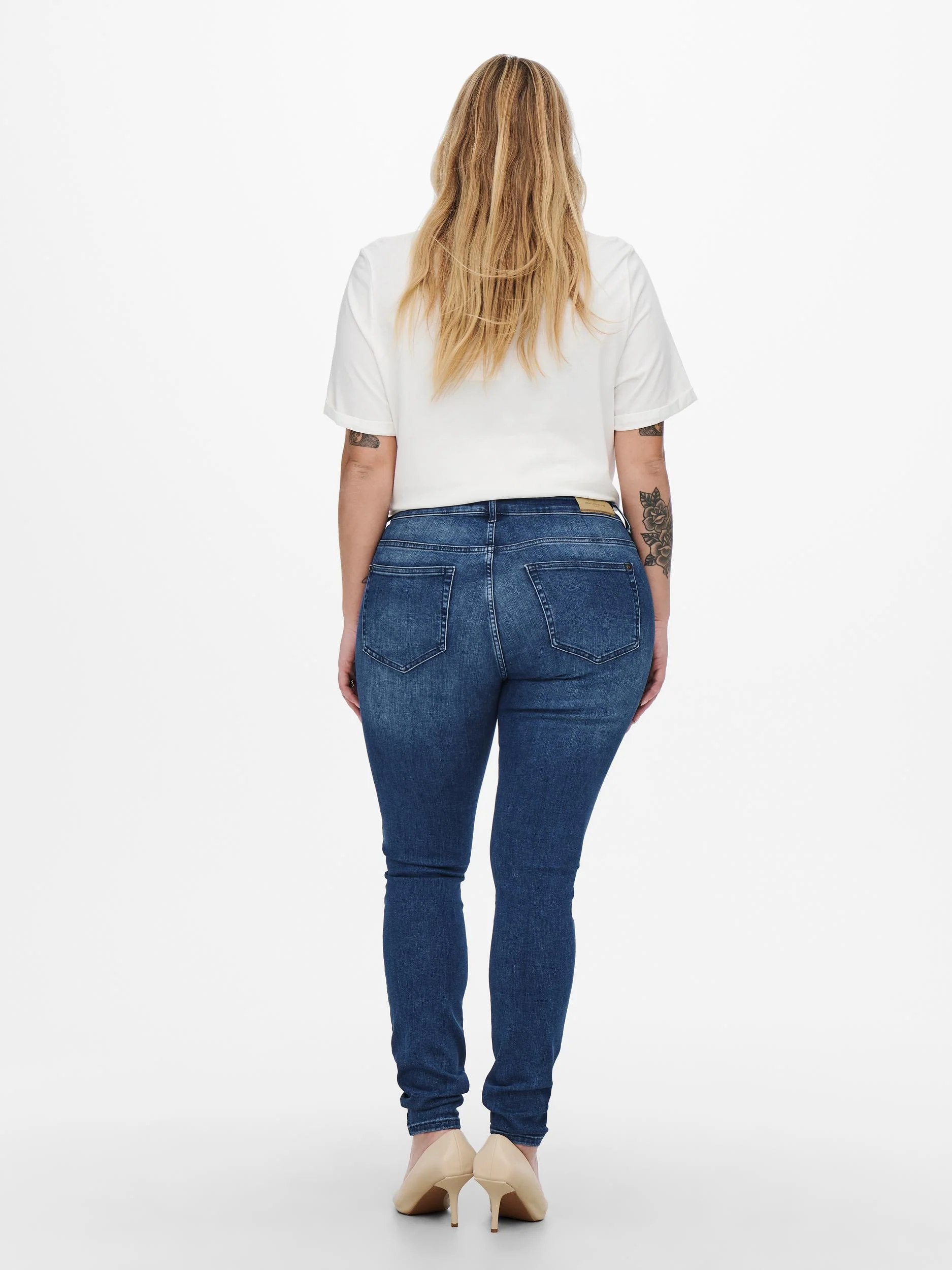 Carmakoma Skinny Jeans Plus Size – Regular Fit Høj Talje - Image 3
