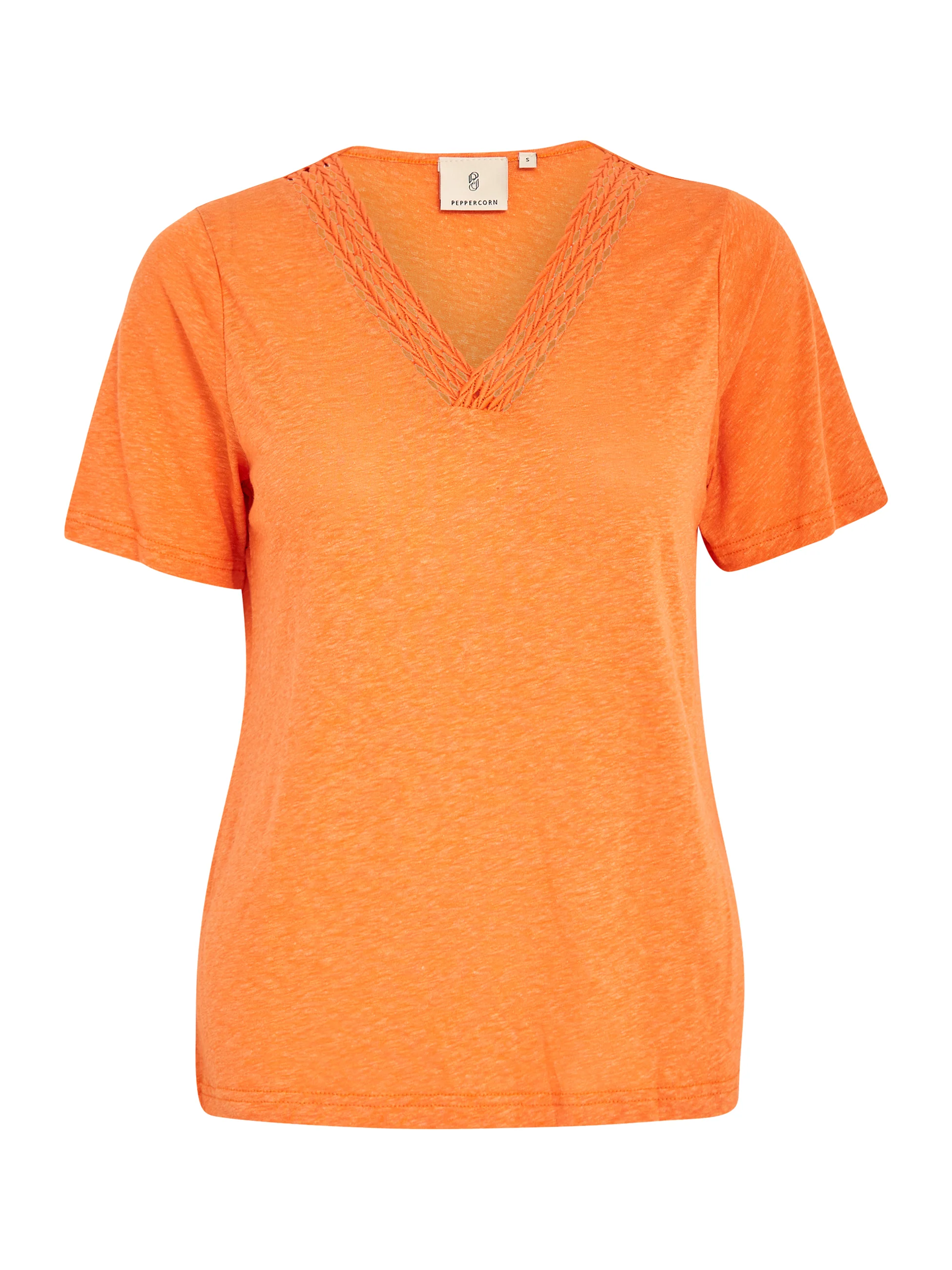PeMarina - T-shirt med hæklet V-hals - Image 11