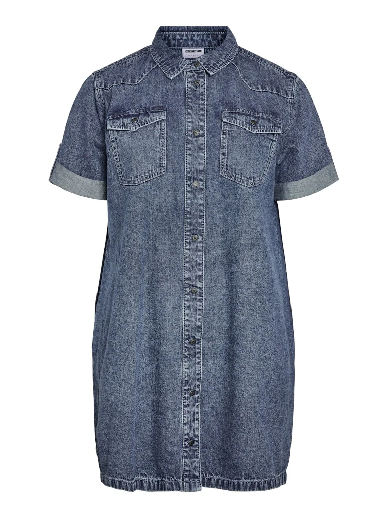 NMNEW SIGNE - Kortærmet Denimkjole - Image 6