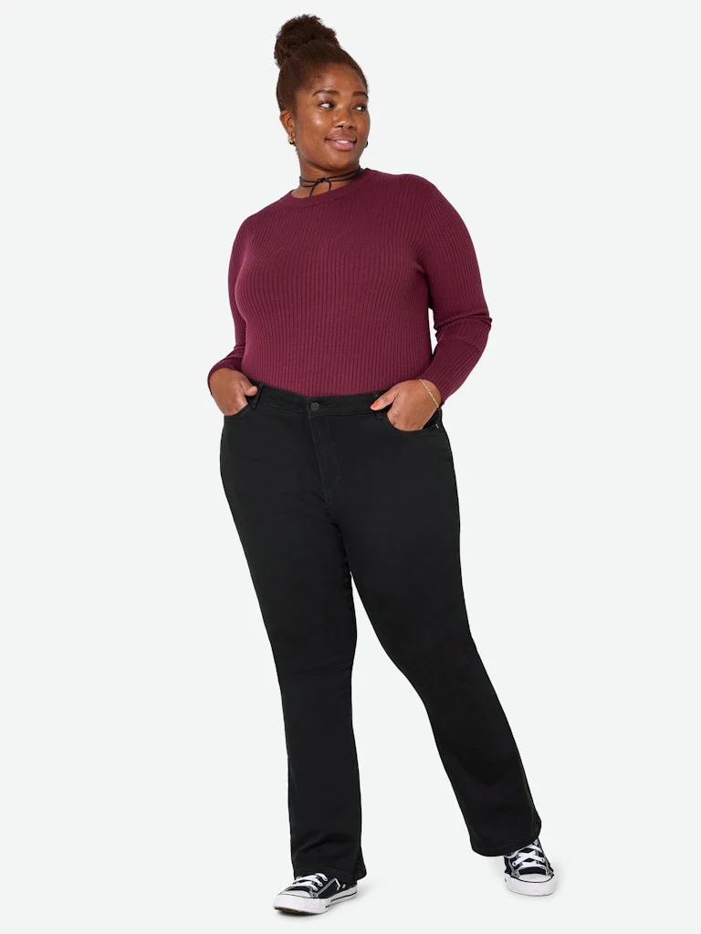 NMSALLIE - Højtaljede Flare Jeans - 2 længder - Noos - Image 6