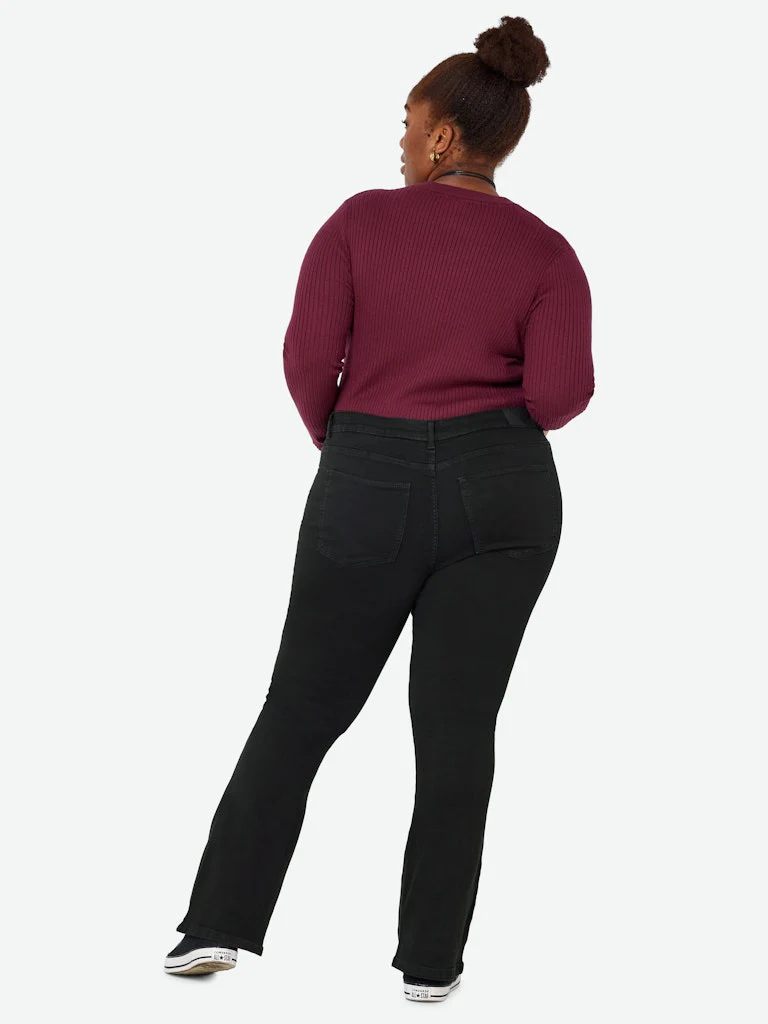 NMSALLIE - Højtaljede Flare Jeans - 2 længder - Noos - Image 7