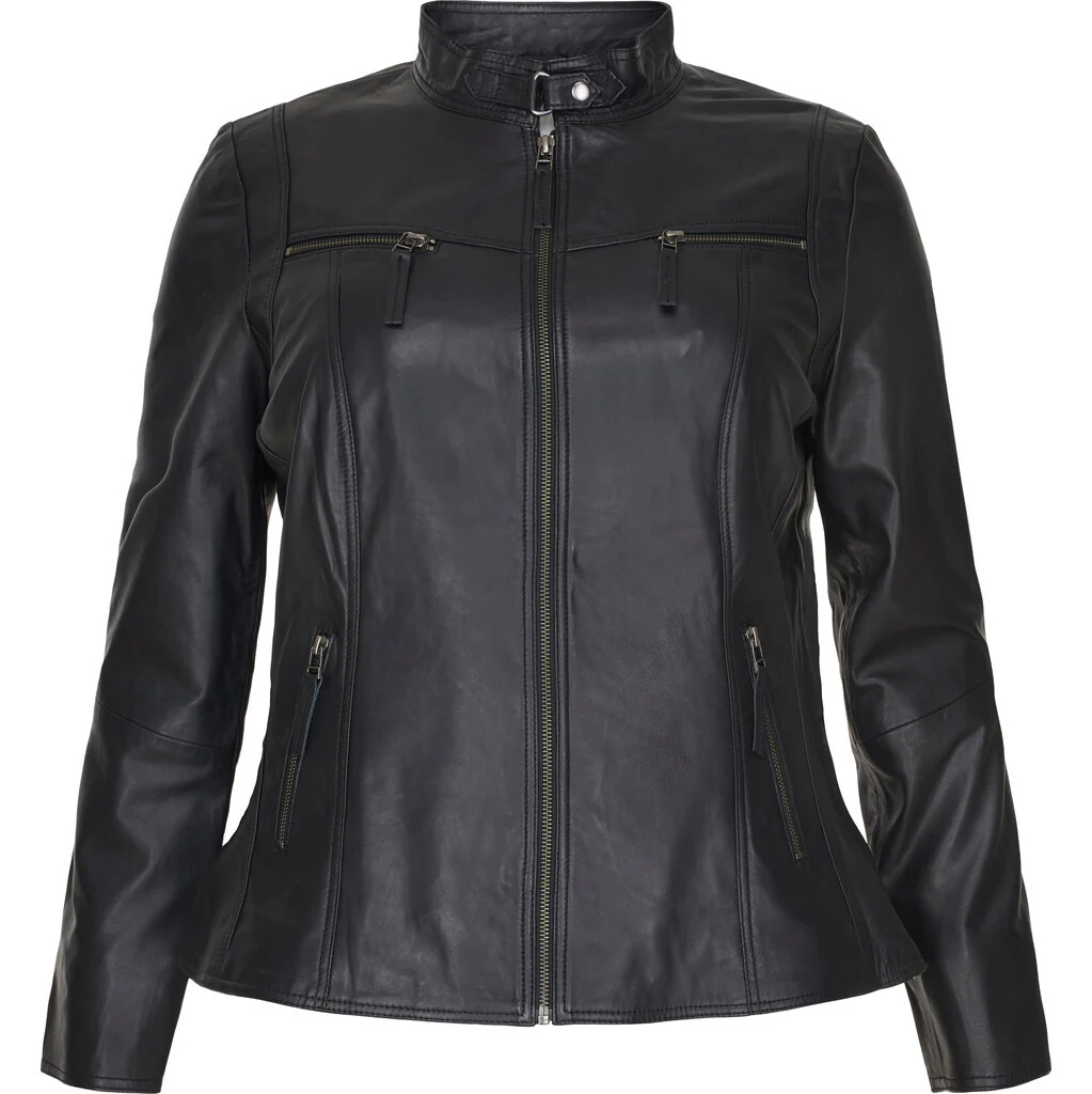 OX Leather Biker Jacket - Image 3