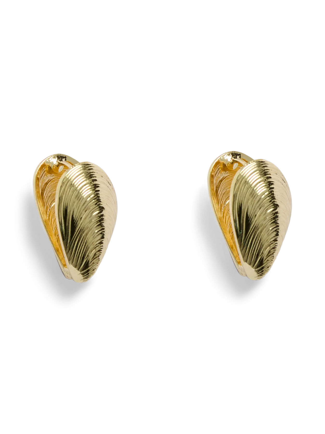 PcKia - Musling Øreringe Guld - Image 2