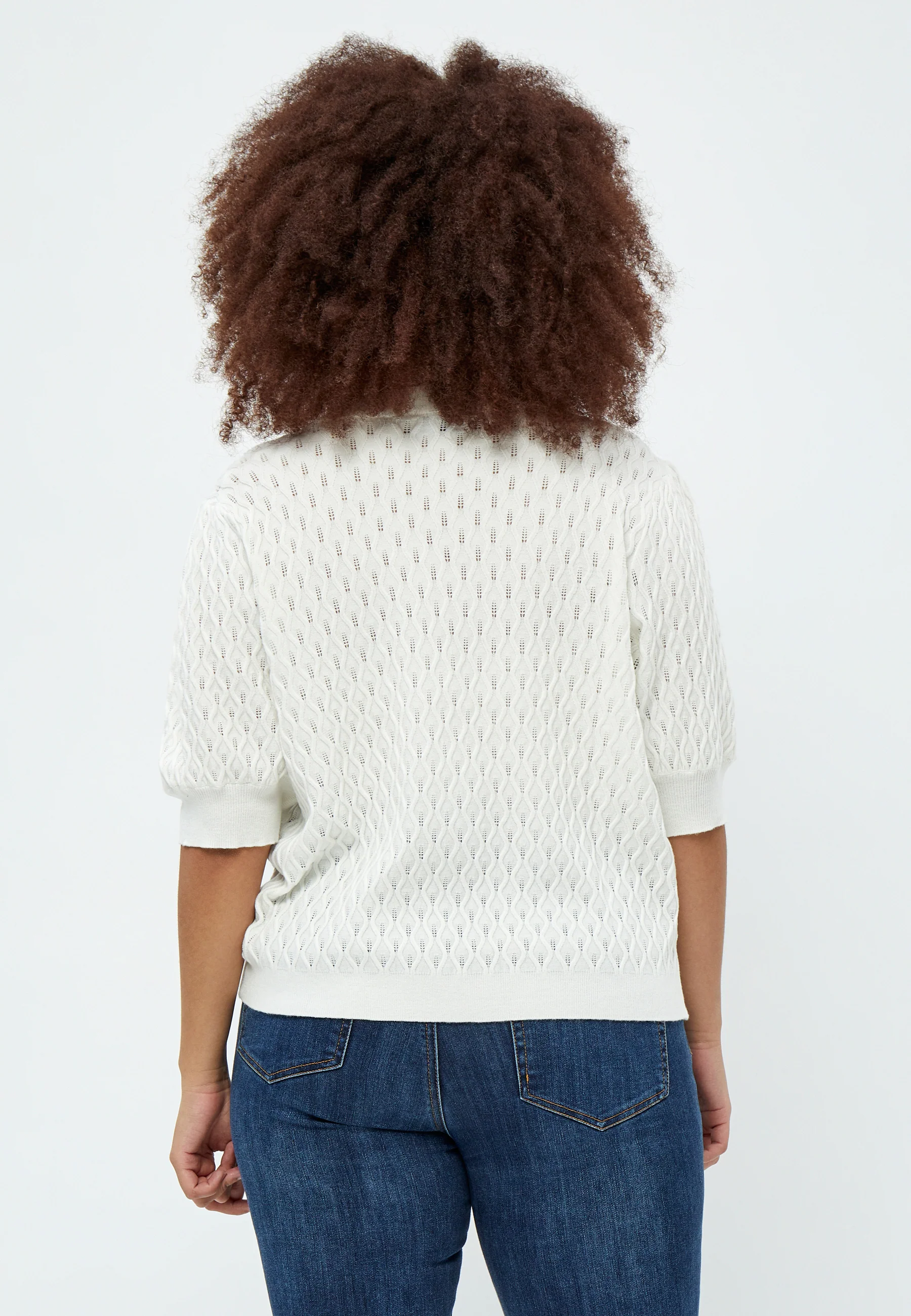 PeRosalia - Strikbluse med V-hals - Image 6