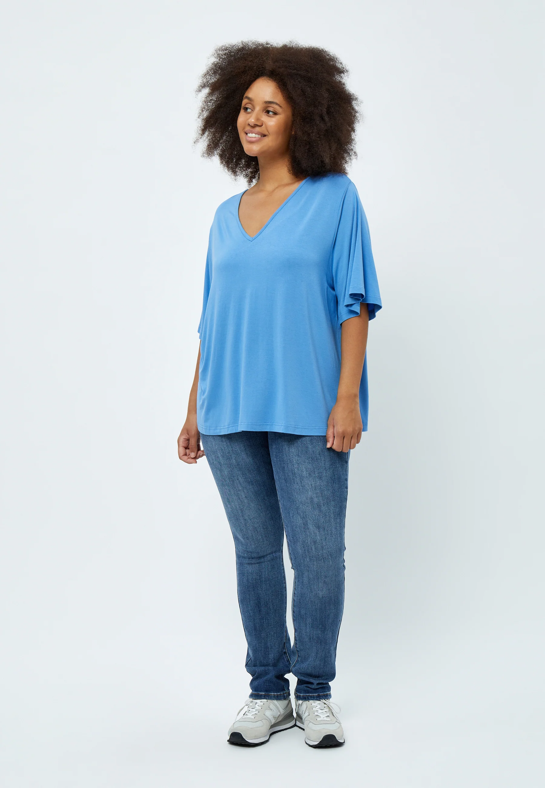 PeRosalinda Rosebell - Bluse med V-hals - Image 10