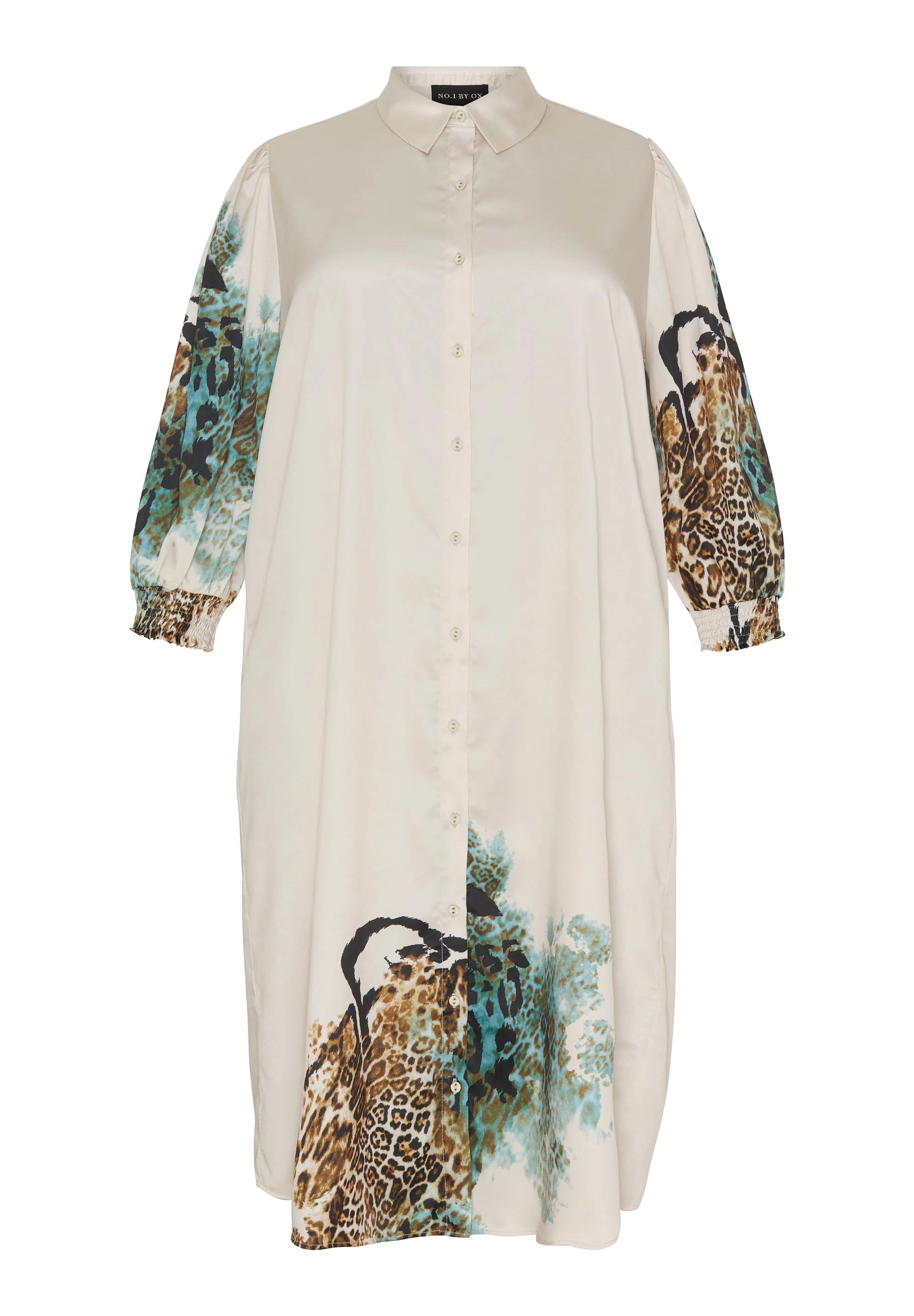 OxShirt Dress - Kjole m. Pufærmer - Image 3