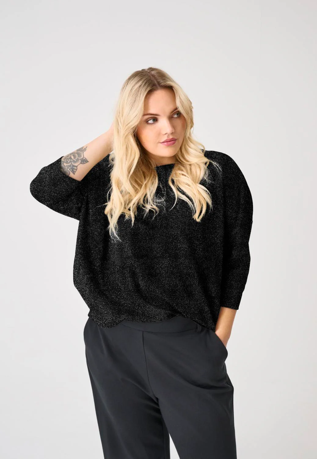 CARSILVERY GLAMOUR - Lurex Bluse
