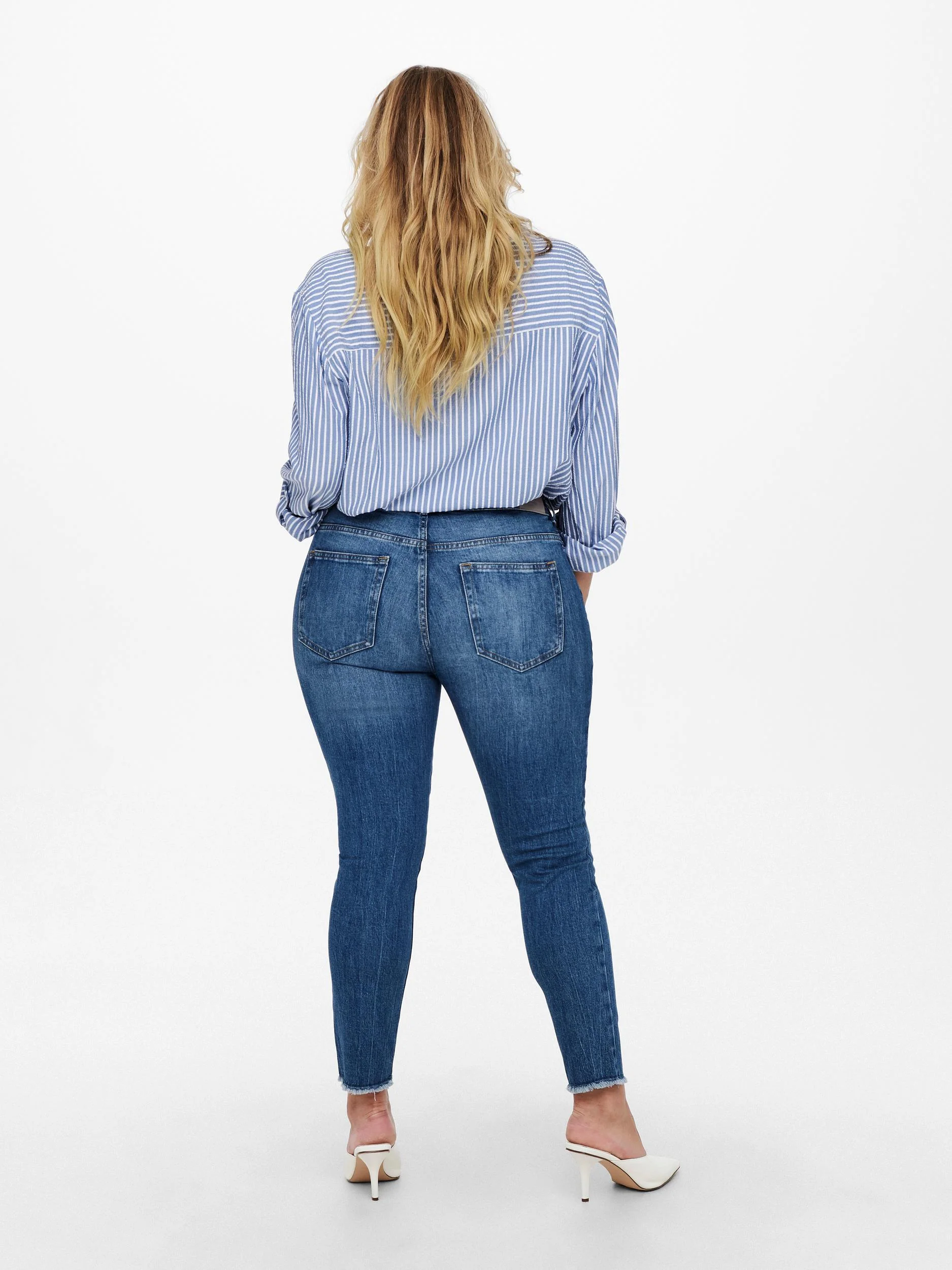 Carmakoma Skinny Jeans Plus Size – Rå Detaljer Dame - Image 4