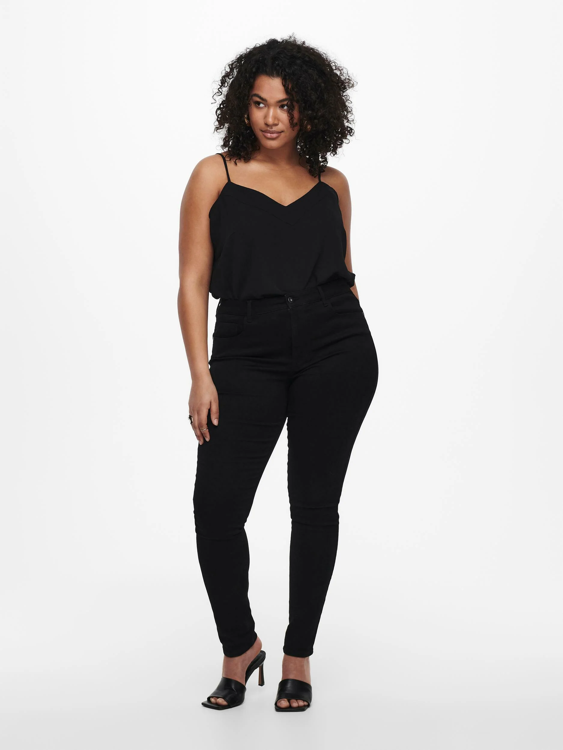 CarAugusta HW Skinny Black Jeans - 3 længder - Noos - Image 2