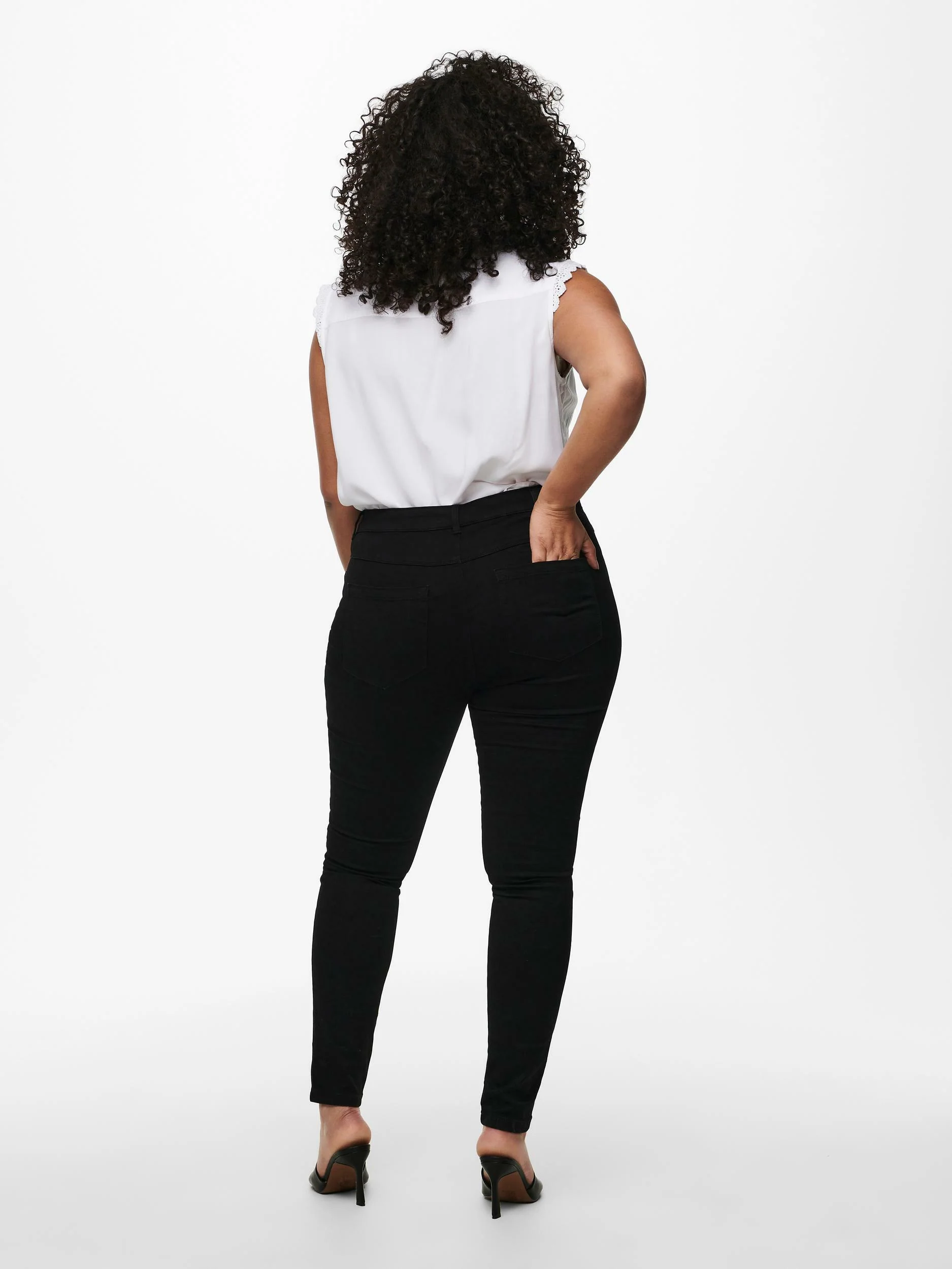 CarAugusta HW Skinny Black Jeans - 3 længder - Noos - Image 3