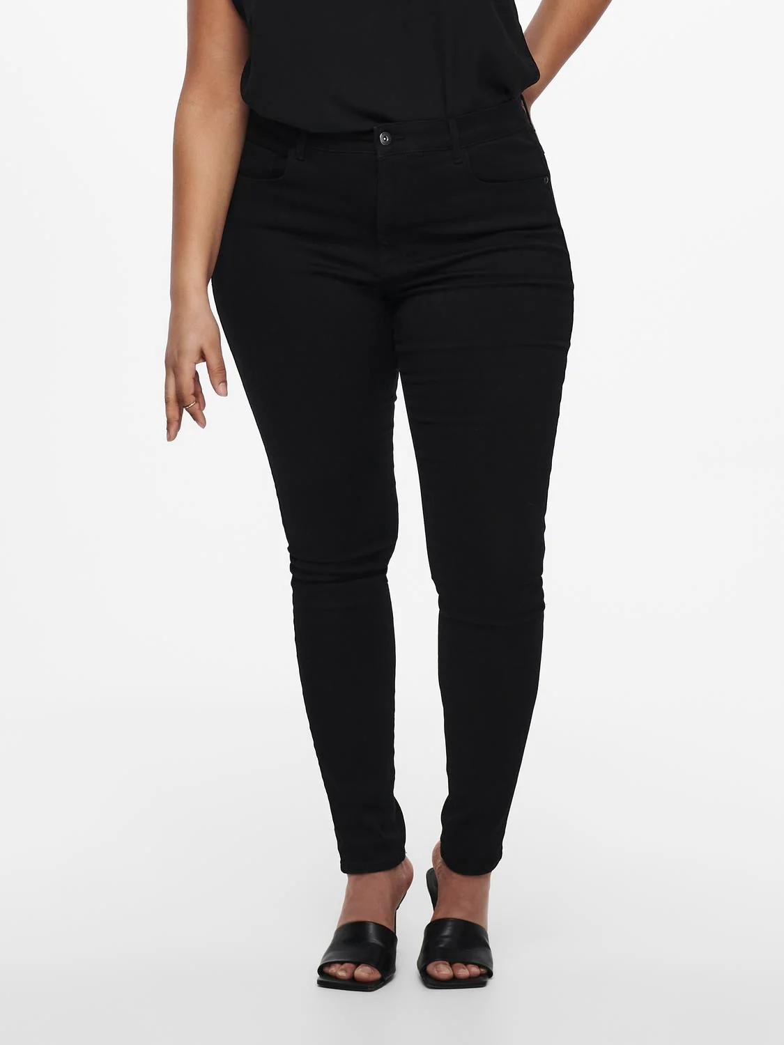 CarAugusta HW Skinny Black Jeans - 3 længder - Noos - Image 7
