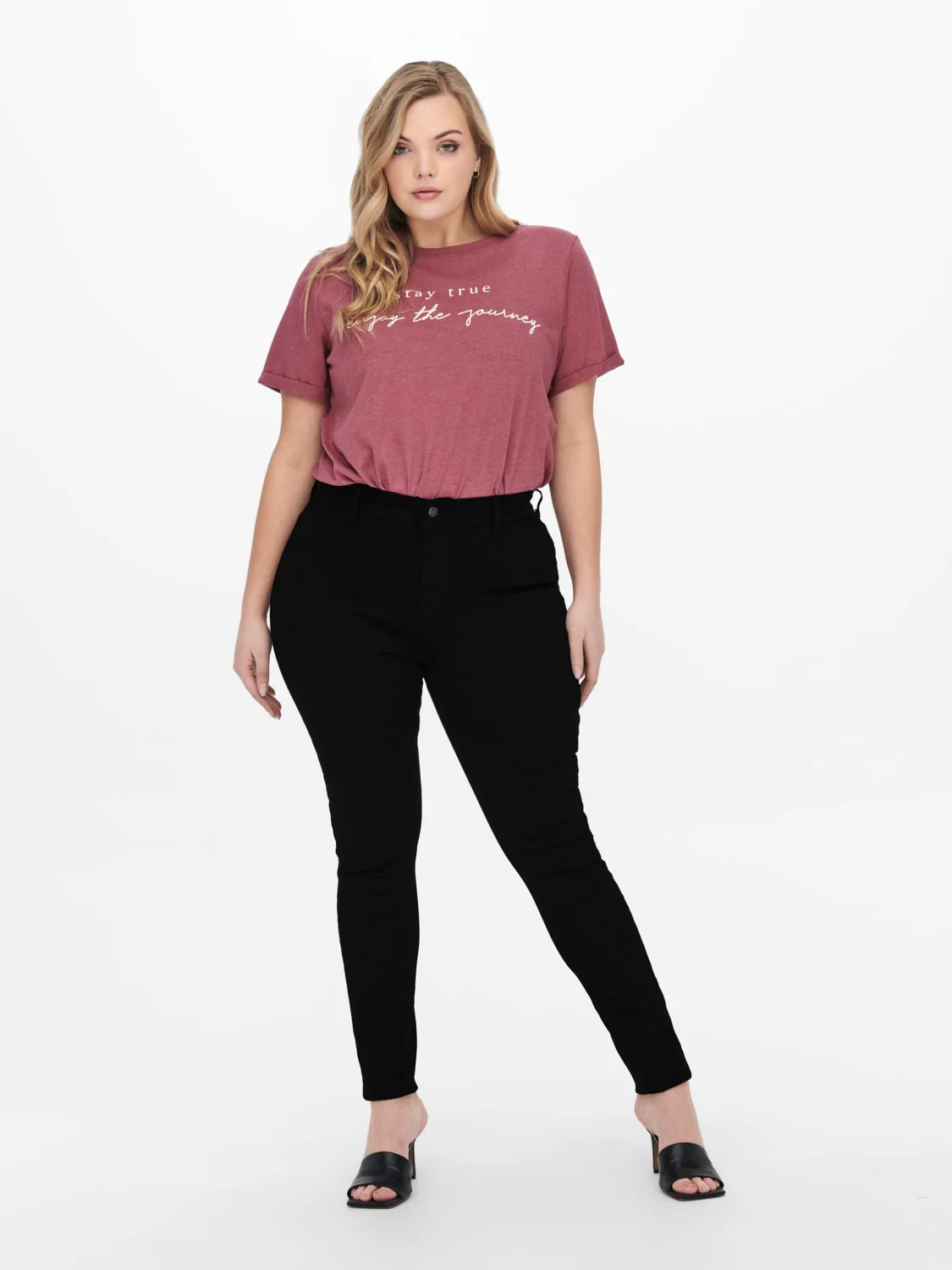 Carmakoma Jeggings Plus Size – Sorte Skinny Høj Talje