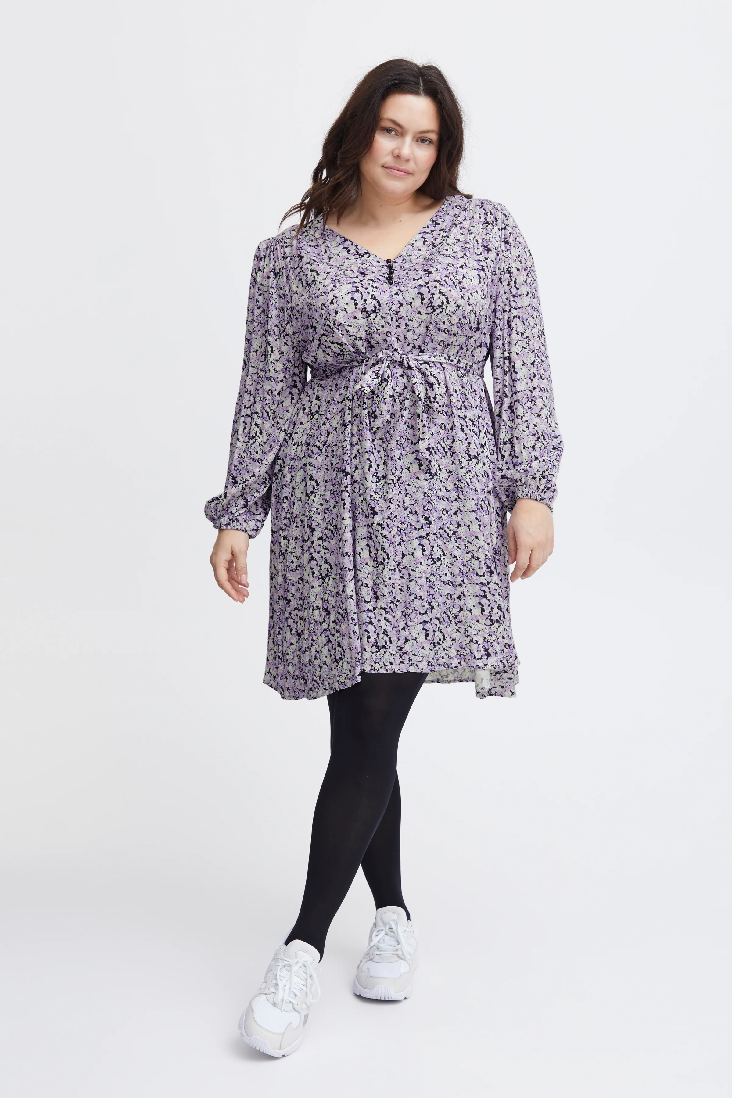 SWJUSTINA DRESS - Blomstret Kjole - Image 3