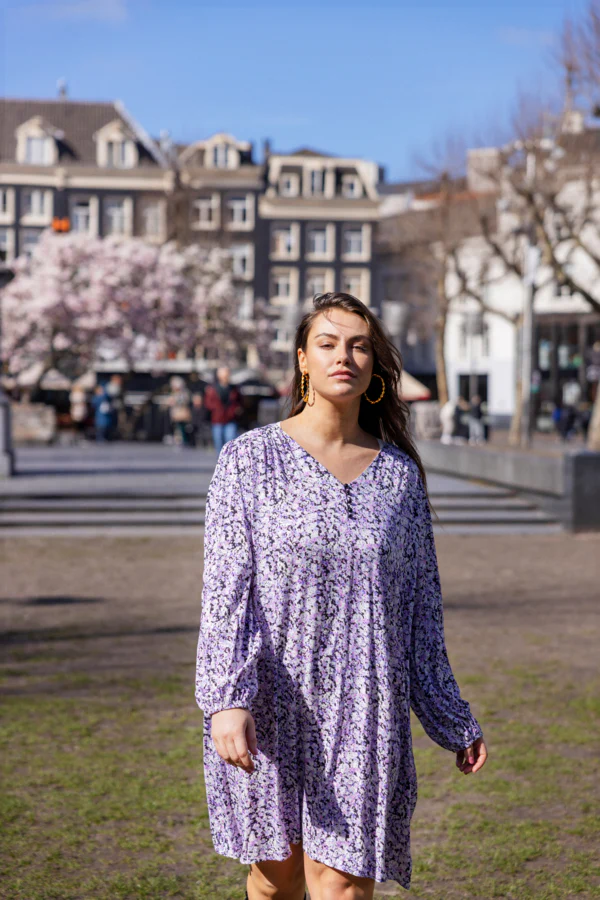 SWJUSTINA DRESS - Blomstret Kjole - Image 5
