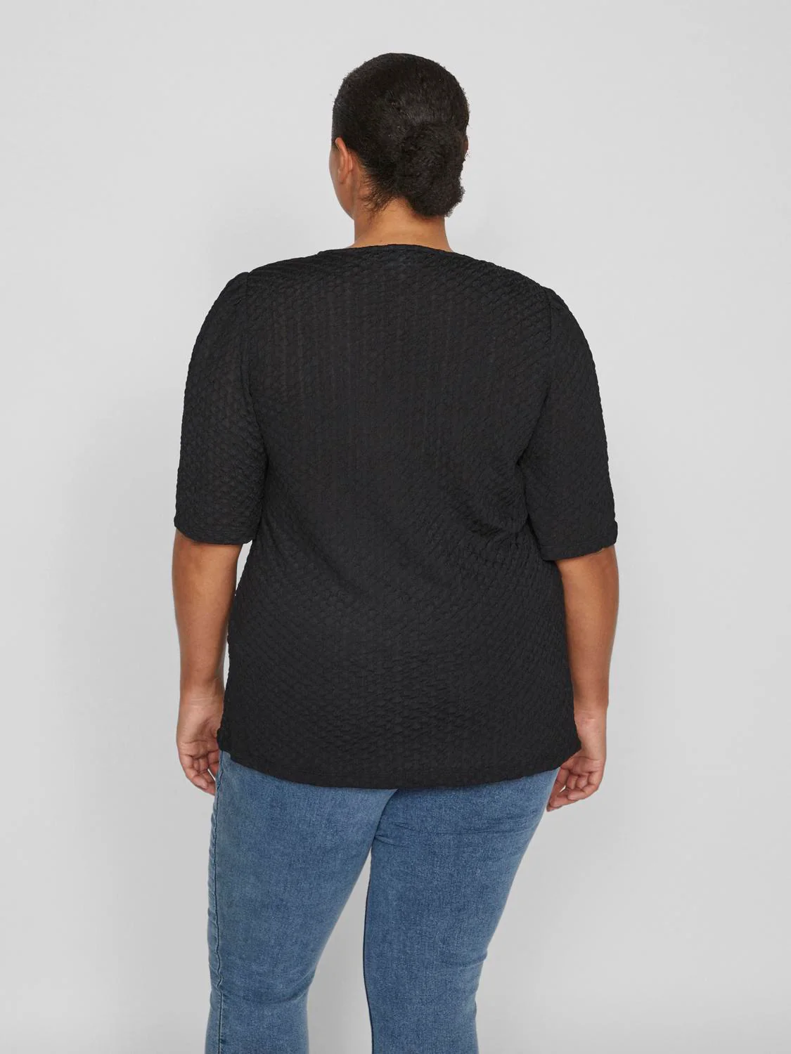 VIANNIE - V-NECK PUFF BLUSE NOOS - Image 7