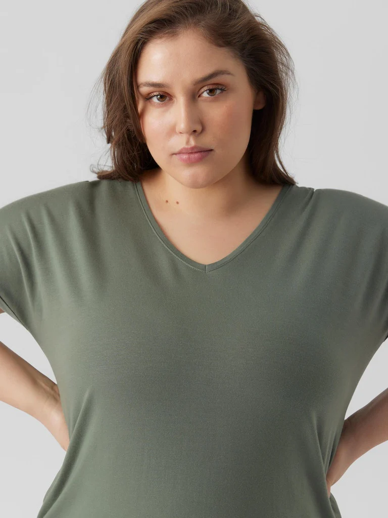 VMAYA SS V-NECK TEE NOOS CURVE - Image 19
