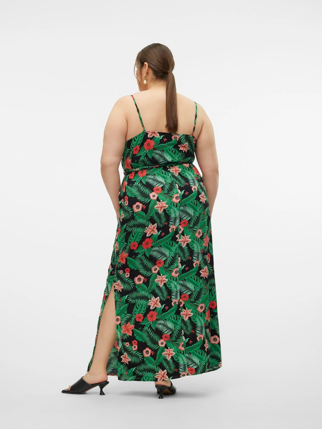 VMCEASY JOY SLIT MAXI V-NECK DRESS - Image 4