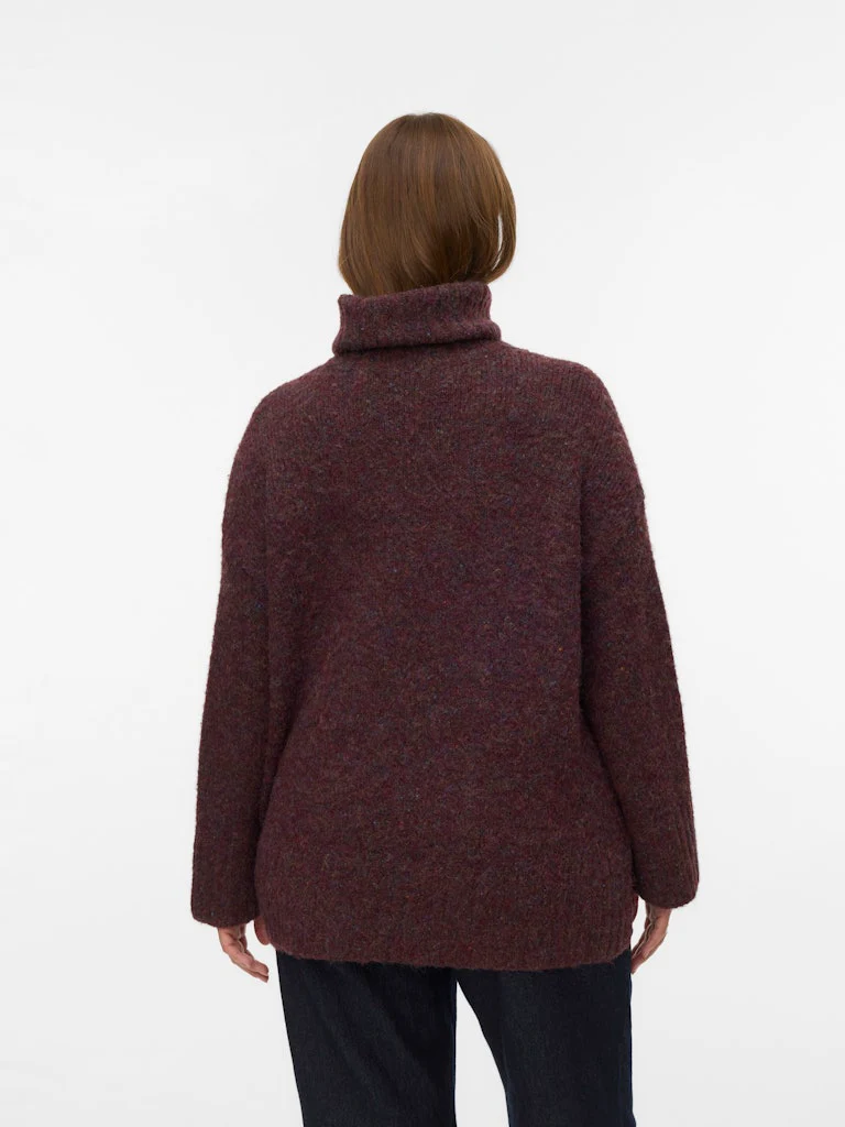 VmcIngrid - Strikbluse med Rullekrave - Image 4
