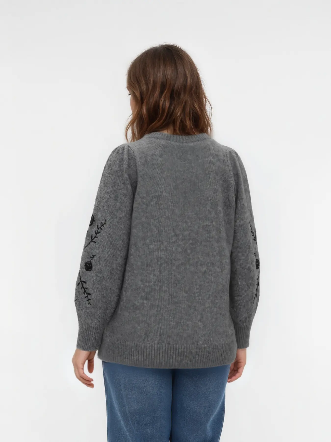 VMCJUTA - Strikbluse med Broderier - Image 4
