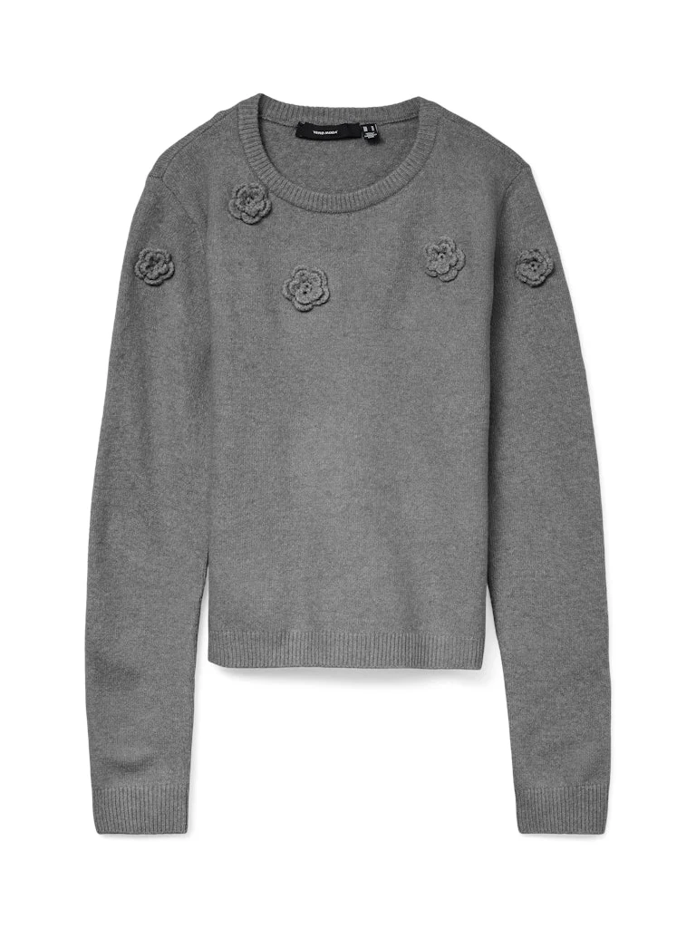 VMCROSE - Strikbluse med Blomster - Image 11