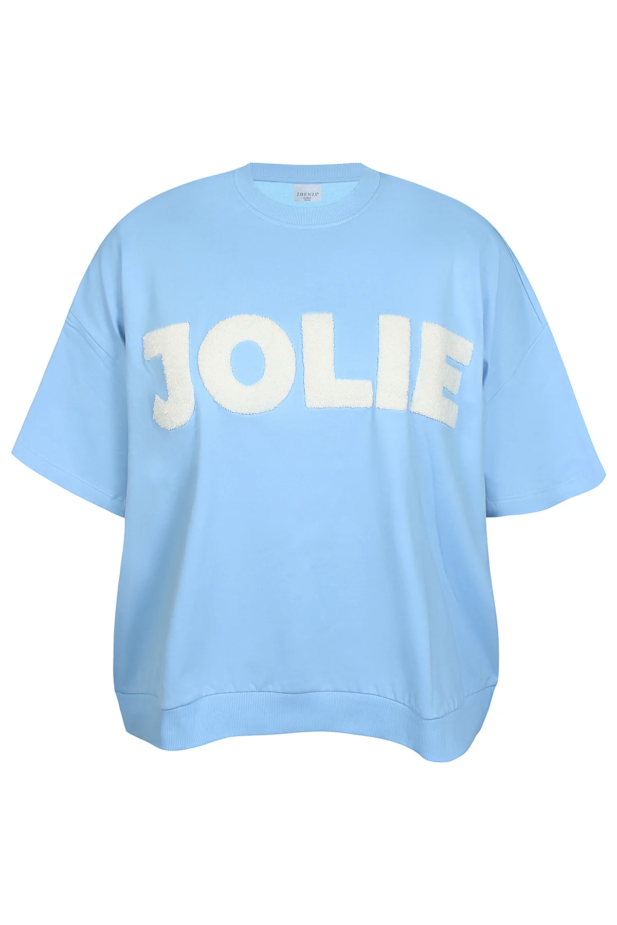 ZhBella 1722 - Sweatshirt med Frotté Broderi - Image 3