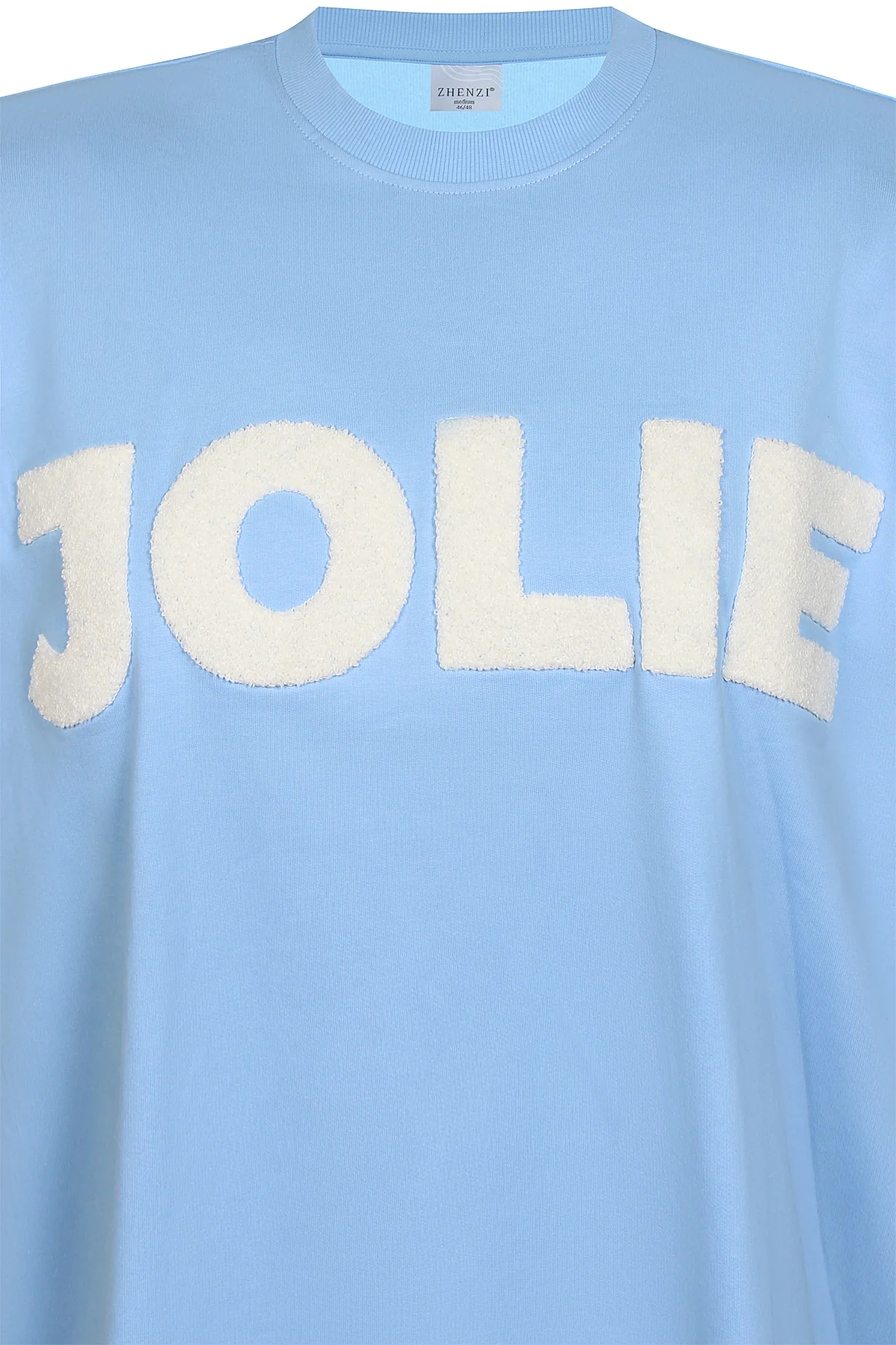 ZhBella 1722 - Sweatshirt med Frotté Broderi - Image 6