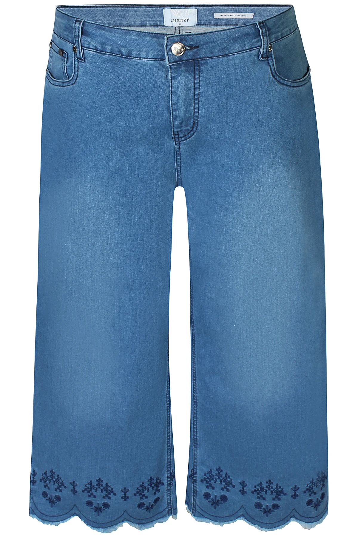 ZhRupi 06 - Rupi Fit Jeans med broderet kant - Image 2