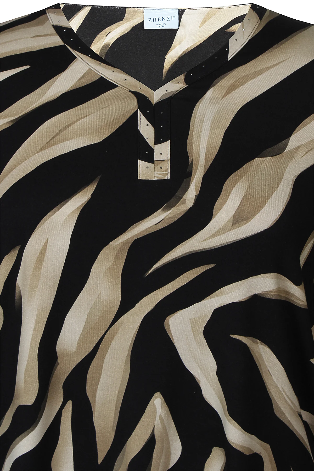 ZhSaia 1024 - Mønstret Bluse - Image 10