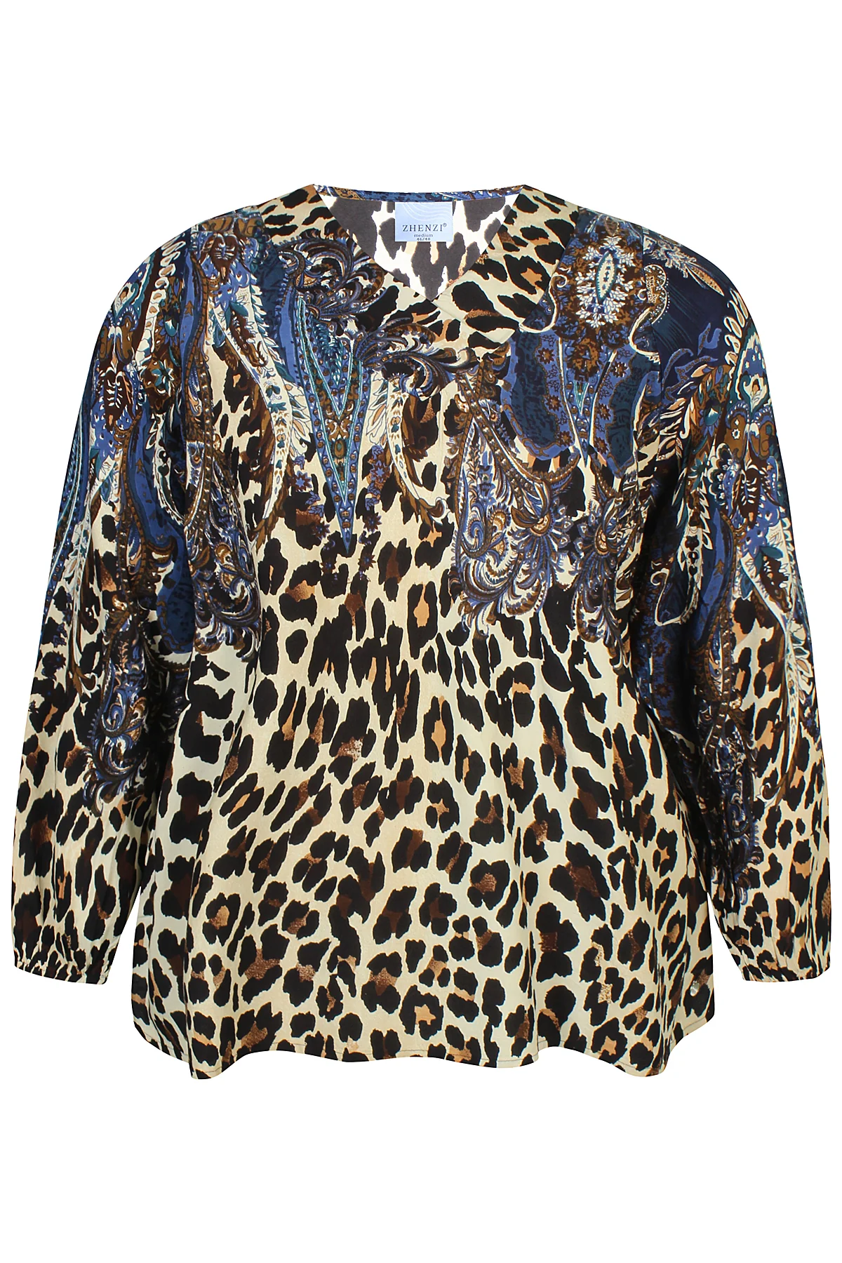 ZhSiff 1049 - Bluse med Print - Image 5